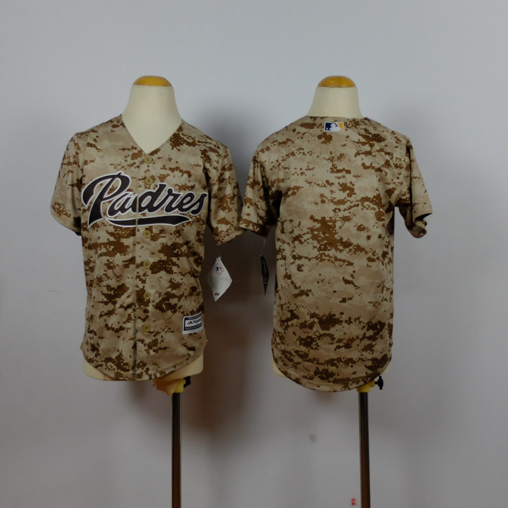 Youth San Diego Padres Blank Camo MLB Jerseys